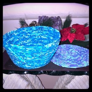 BREAD BASKET AND TRIVOT  HAND CRAFTED